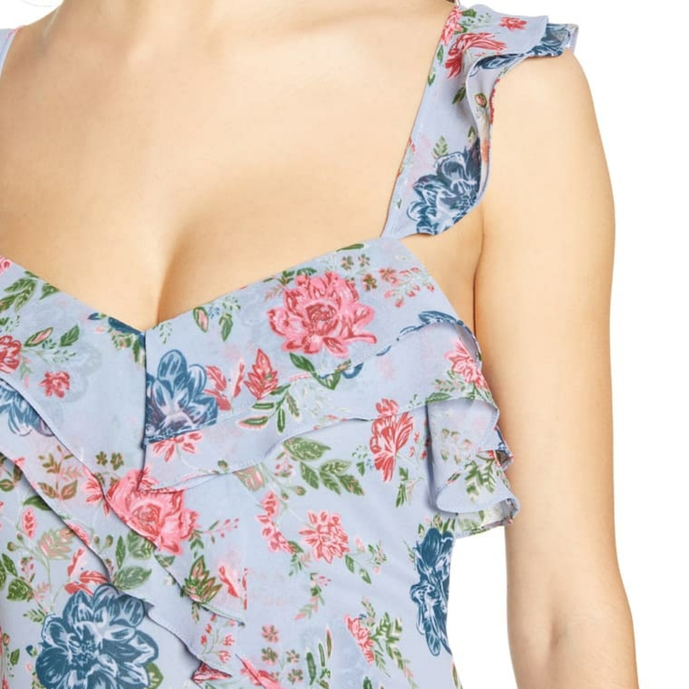 NWT Ruffle Midi Dress - Picture 7 of 7